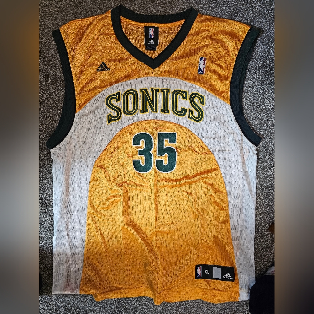 Kevin Durant Supersonics Sonics Adidas Sonics Basketball Jersey